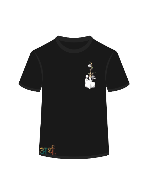 Artha Premium Cotton T-Shirt Regular - Climbing Pandas