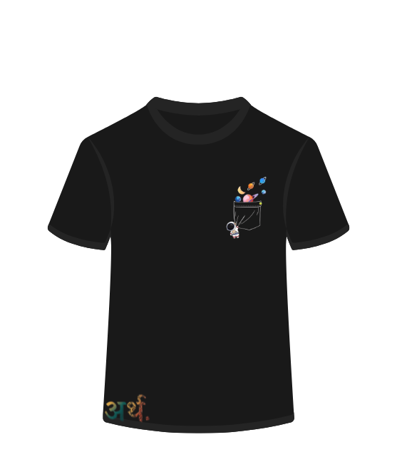 Artha Premium Cotton T-Shirt Regular - Space Planets