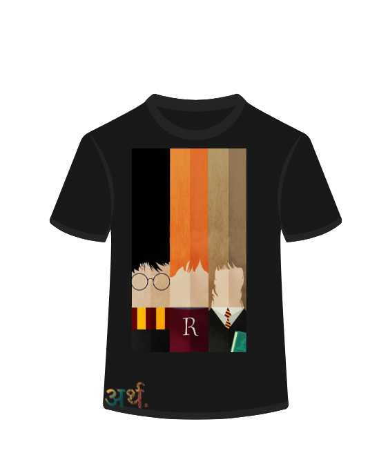 Artha Premium Cotton T-Shirt Regular -Harry Potter and Friends