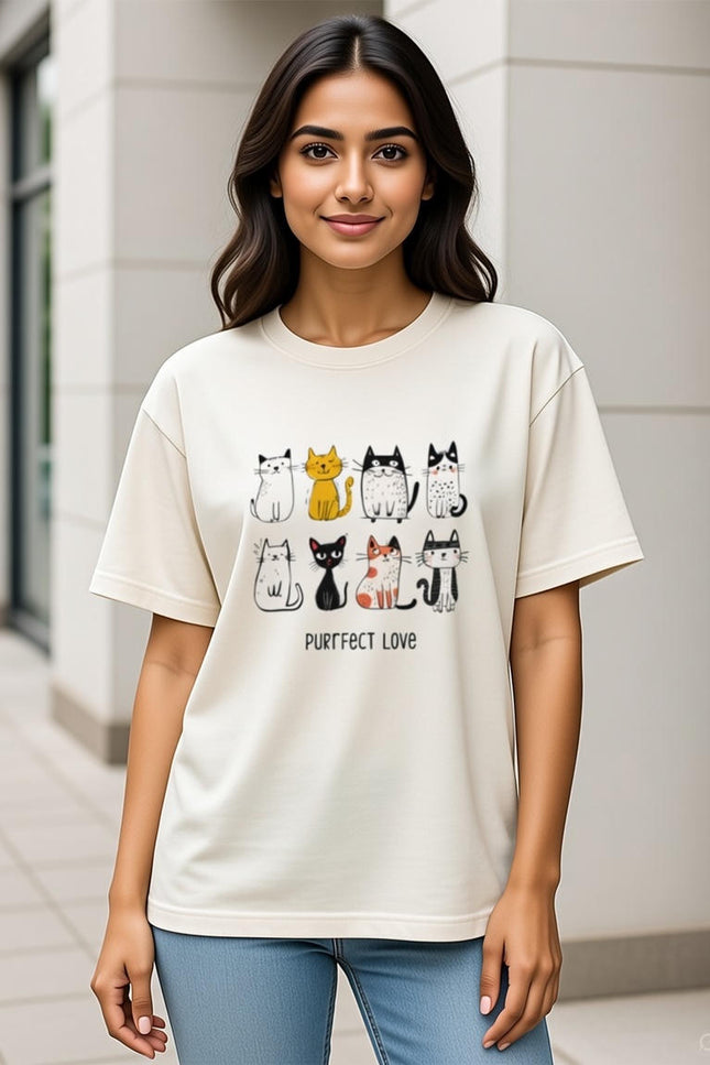 Purrfect Women Crew T-Shirt